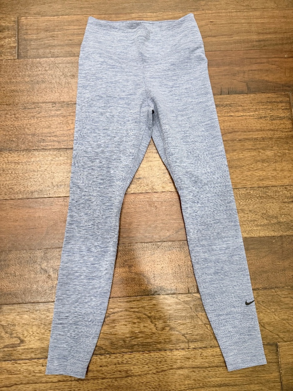 Nike Dri-FIT Women’s Small Heather Blue Gray High Rise Full Length Leggings